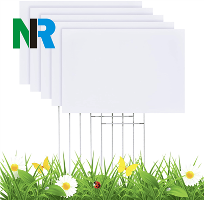 18x24 रियल एस्टेट सेल डबल-साइडेड ओपन हाउस यार्ड साइन्स इन एच-स्टेक प्लास्टिक लॉन साइन्स बोर्ड पीपी शीट