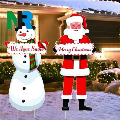 क्रिसमस थीम यार्ड संकेत